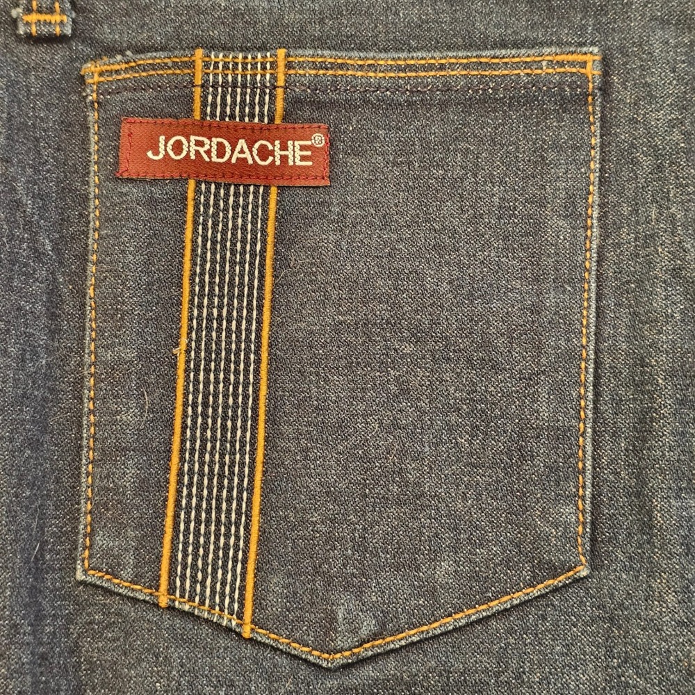 Vintage Jordache High Waisted Straight Leg Jeans Dark Wash Indigo 80s 32x29